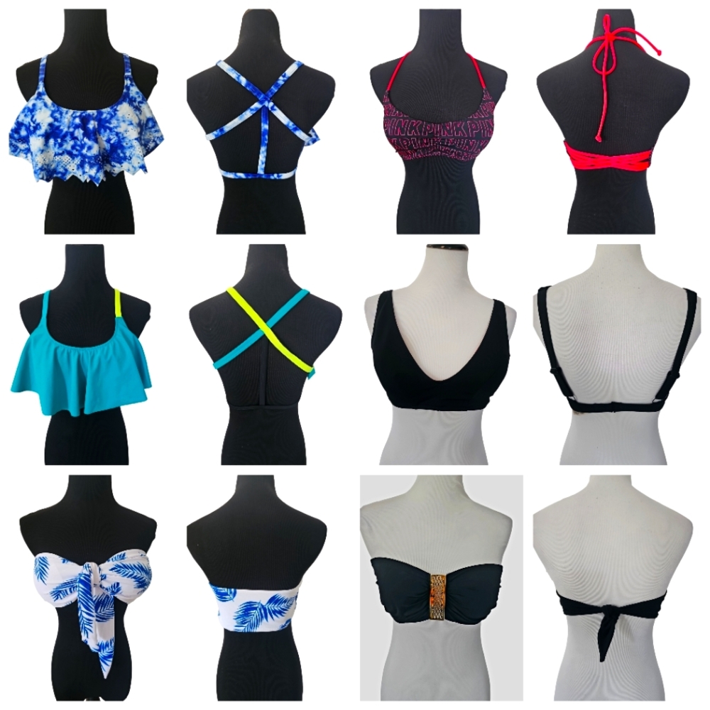 Pink victoria secret bikini top bundle (6 pieces)